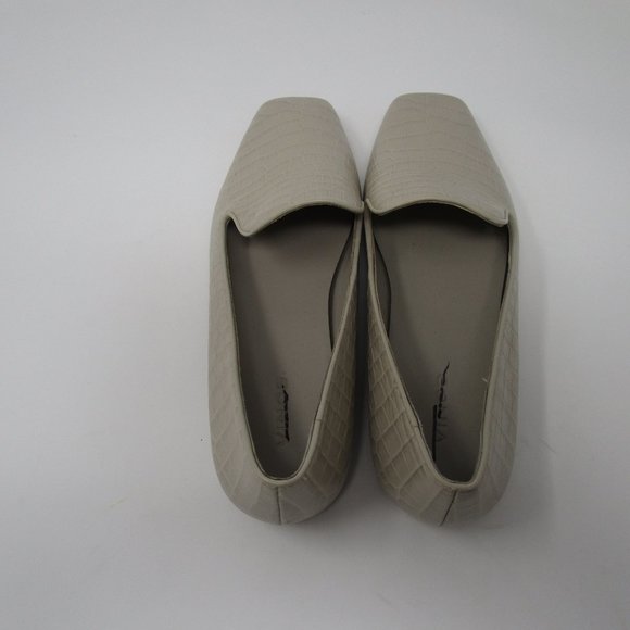 Vince Clark Square-Toe Croc-Embossed Leather Loafers 6.5 NWT - Picture 3 of 7